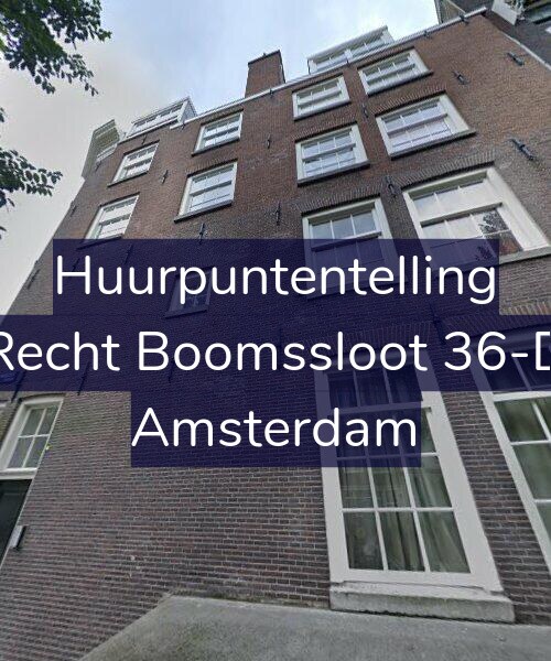 Foto gevel Huurpuntentelling voor Recht Boomssloot 36-D, Amsterdam