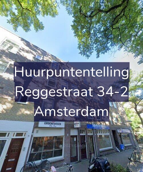 Foto gevel Huurpuntentelling voor Reggestraat 34-2, Amsterdam