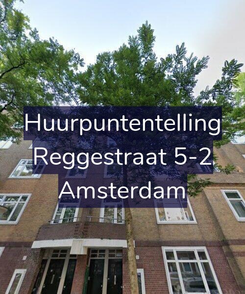 Foto gevel Huurpuntentelling voor Reggestraat 5-2, Amsterdam