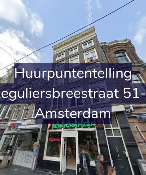 Foto gevel Huurpuntentelling voor Reguliersbreestraat 51-4, Amsterdam