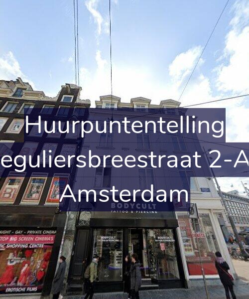 Foto gevel Huurpuntentelling voor Reguliersbreestraat 2-A1, Amsterdam