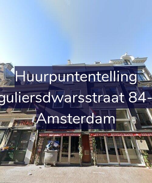 Foto gevel Huurpuntentelling voor Reguliersdwarsstraat 84-1A, Amsterdam