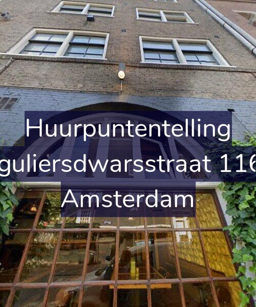 Foto gevel Huurpuntentelling voor Reguliersdwarsstraat 116-2, Amsterdam
