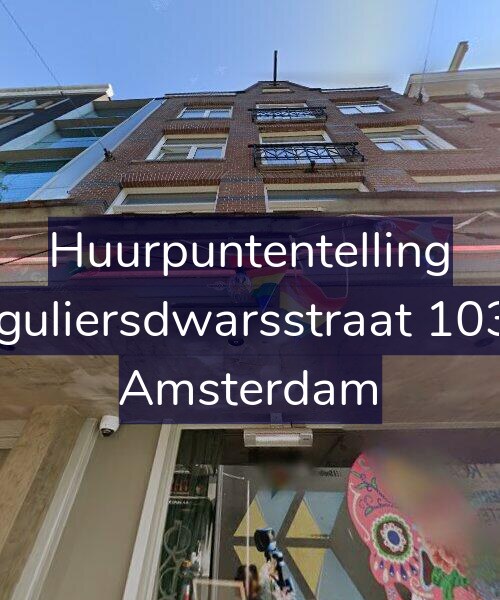 Foto gevel Huurpuntentelling voor Reguliersdwarsstraat 103-3, Amsterdam