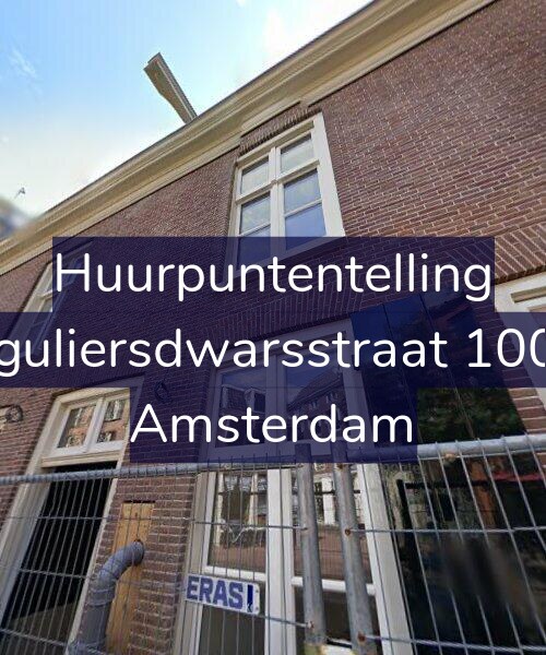 Foto gevel Huurpuntentelling voor Reguliersdwarsstraat 100-C, Amsterdam