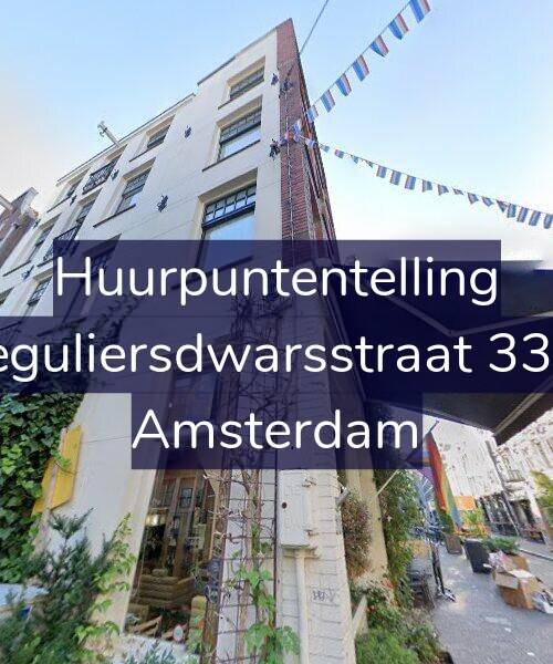 Foto gevel Huurpuntentelling voor Reguliersdwarsstraat 33-1, Amsterdam