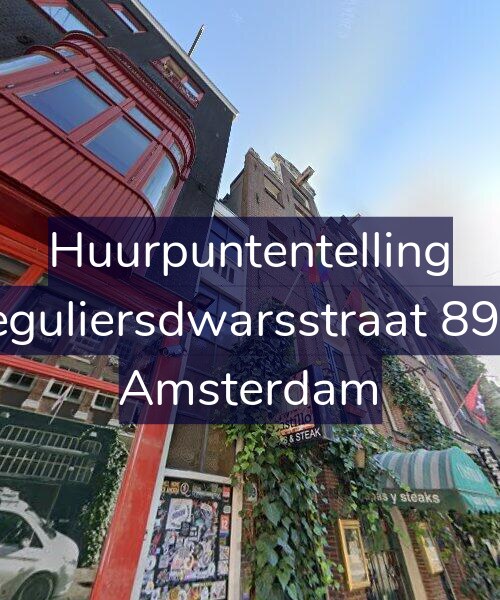 Foto gevel Huurpuntentelling voor Reguliersdwarsstraat 89-3, Amsterdam