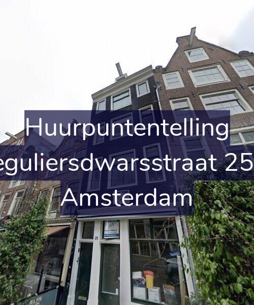 Foto gevel Huurpuntentelling voor Reguliersdwarsstraat 25-1, Amsterdam