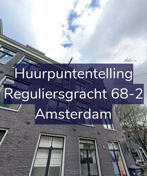 Foto gevel Huurpuntentelling voor Reguliersgracht 68-2, Amsterdam