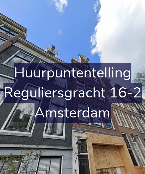Foto gevel Huurpuntentelling voor Reguliersgracht 16-2, Amsterdam