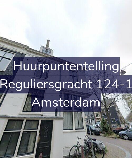 Foto gevel Huurpuntentelling voor Reguliersgracht 124-1, Amsterdam