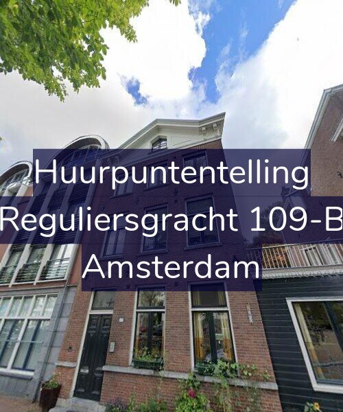 Foto gevel Huurpuntentelling voor Reguliersgracht 109-B, Amsterdam