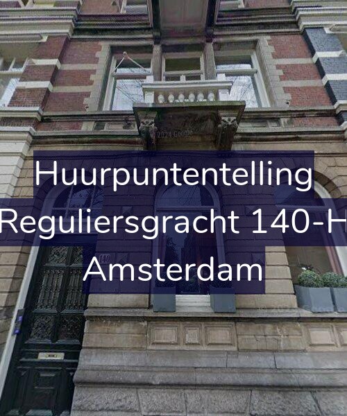 Foto gevel Huurpuntentelling voor Reguliersgracht 140-H, Amsterdam