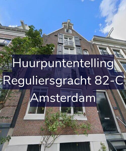 Foto gevel Huurpuntentelling voor Reguliersgracht 82-C, Amsterdam