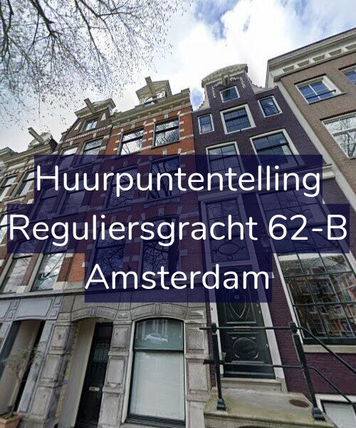 Foto gevel Huurpuntentelling voor Reguliersgracht 62-B, Amsterdam