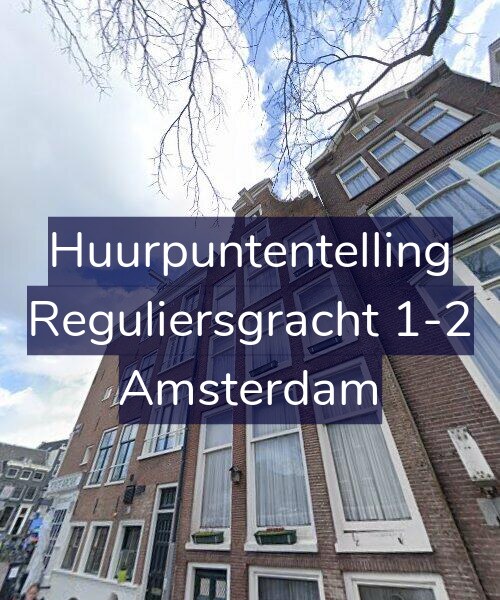 Foto gevel Huurpuntentelling voor Reguliersgracht 1-2, Amsterdam