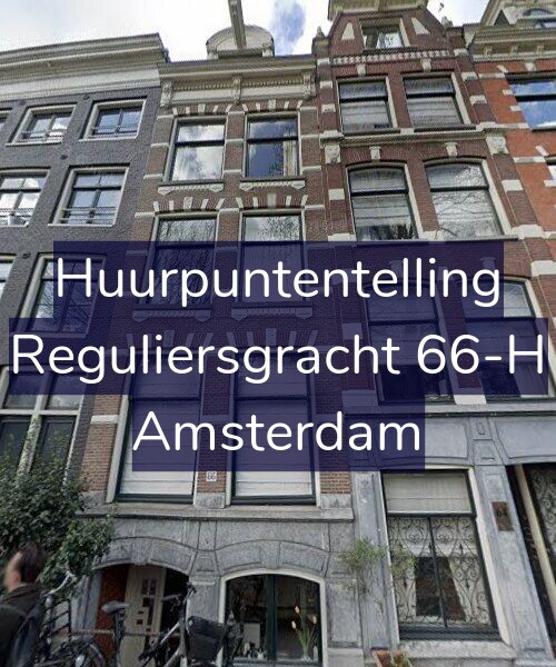 Foto gevel Huurpuntentelling voor Reguliersgracht 66-H, Amsterdam