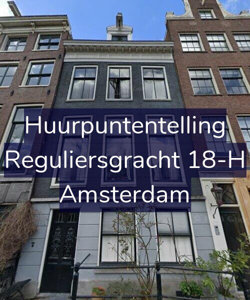 Foto gevel Huurpuntentelling voor Reguliersgracht 18-H, Amsterdam