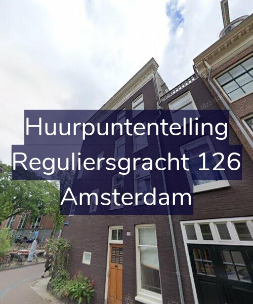 Foto gevel Huurpuntentelling voor Reguliersgracht 126, Amsterdam