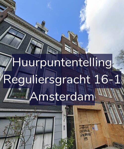 Foto gevel Huurpuntentelling voor Reguliersgracht 16-1, Amsterdam