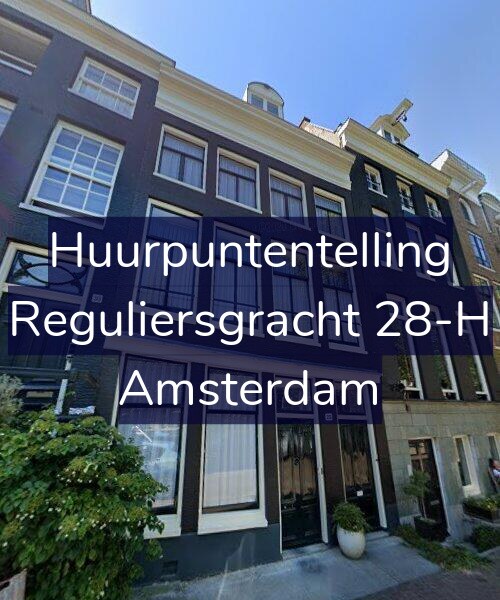 Foto gevel Huurpuntentelling voor Reguliersgracht 28-H, Amsterdam