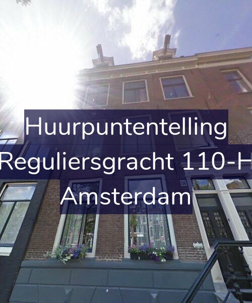 Foto gevel Huurpuntentelling voor Reguliersgracht 110-H, Amsterdam
