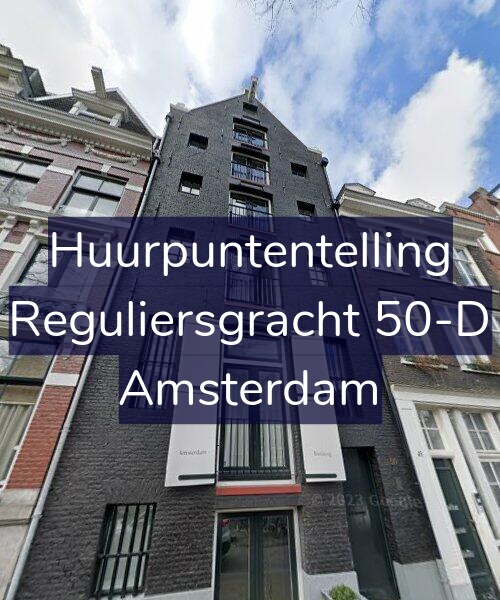 Foto gevel Huurpuntentelling voor Reguliersgracht 50-D, Amsterdam
