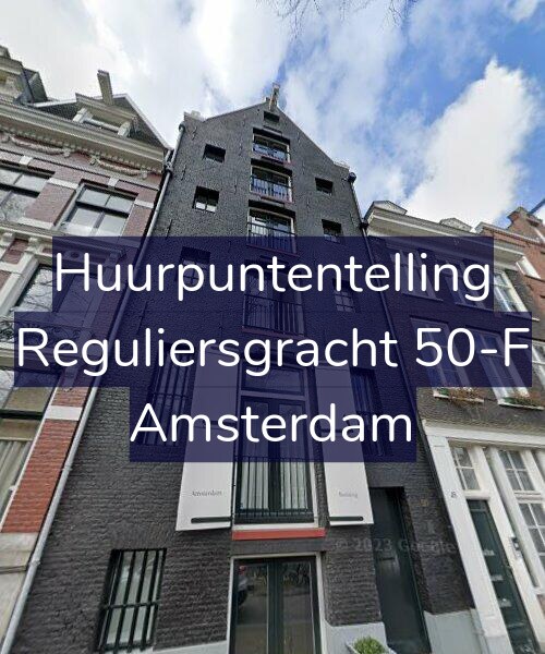 Foto gevel Huurpuntentelling voor Reguliersgracht 50-F, Amsterdam