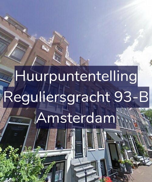 Foto gevel Huurpuntentelling voor Reguliersgracht 93-B, Amsterdam