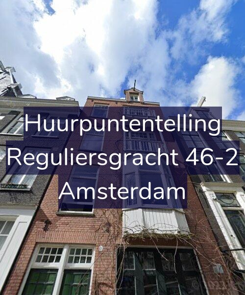 Foto gevel Huurpuntentelling voor Reguliersgracht 46-2, Amsterdam