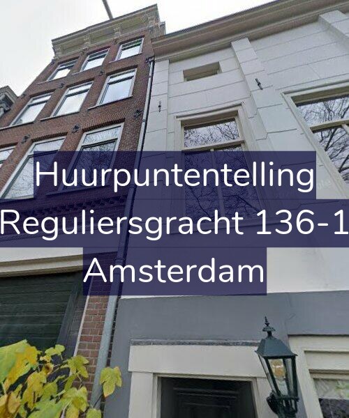 Foto gevel Huurpuntentelling voor Reguliersgracht 136-1, Amsterdam