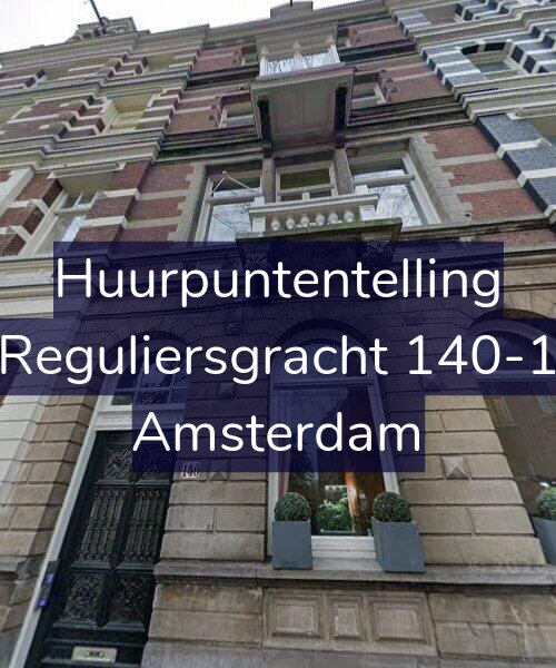 Foto gevel Huurpuntentelling voor Reguliersgracht 140-1, Amsterdam
