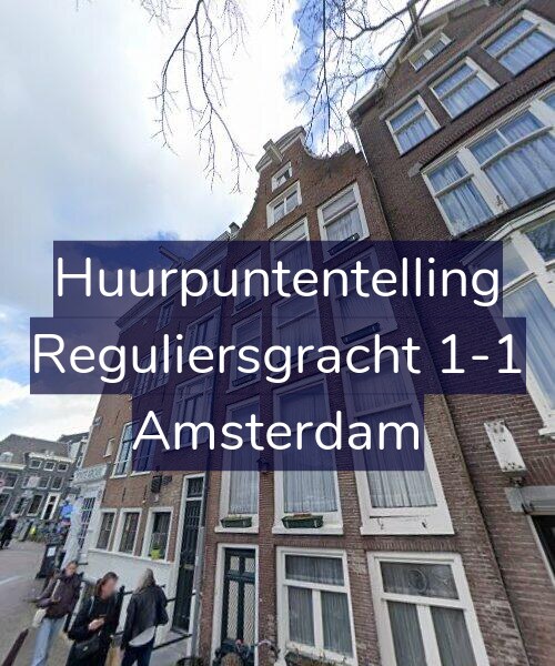 Foto gevel Huurpuntentelling voor Reguliersgracht 1-1, Amsterdam