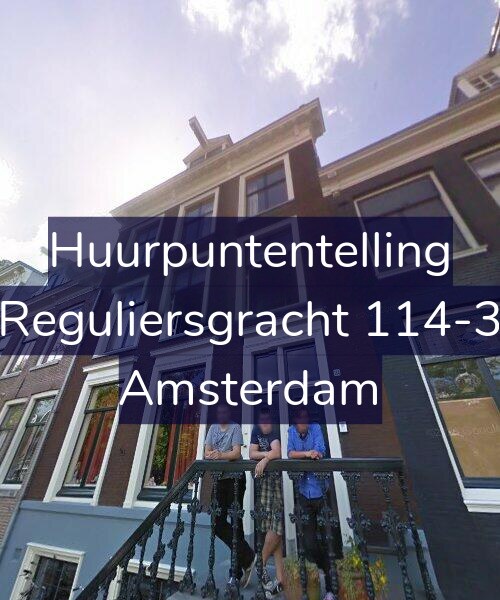 Foto gevel Huurpuntentelling voor Reguliersgracht 114-3, Amsterdam