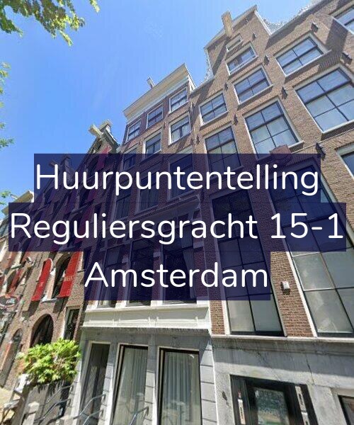 Foto gevel Huurpuntentelling voor Reguliersgracht 15-1, Amsterdam