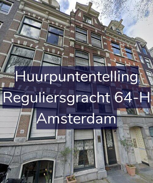 Foto gevel Huurpuntentelling voor Reguliersgracht 64-H, Amsterdam