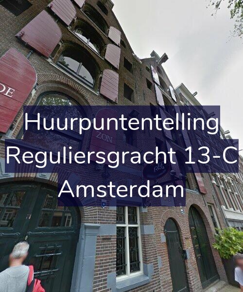 Foto gevel Huurpuntentelling voor Reguliersgracht 13-C, Amsterdam