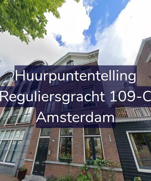 Foto gevel Huurpuntentelling voor Reguliersgracht 109-C, Amsterdam