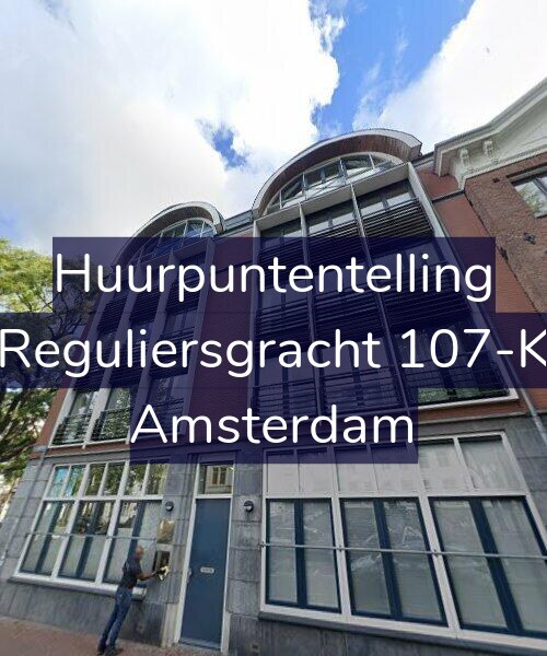 Foto gevel Huurpuntentelling voor Reguliersgracht 107-K, Amsterdam