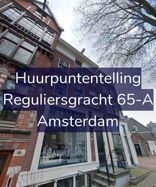 Foto gevel Huurpuntentelling voor Reguliersgracht 65-A, Amsterdam