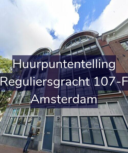 Foto gevel Huurpuntentelling voor Reguliersgracht 107-F, Amsterdam