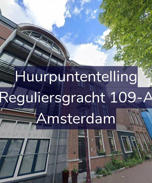 Foto gevel Huurpuntentelling voor Reguliersgracht 109-A, Amsterdam