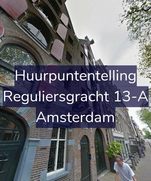 Foto gevel Huurpuntentelling voor Reguliersgracht 13-A, Amsterdam
