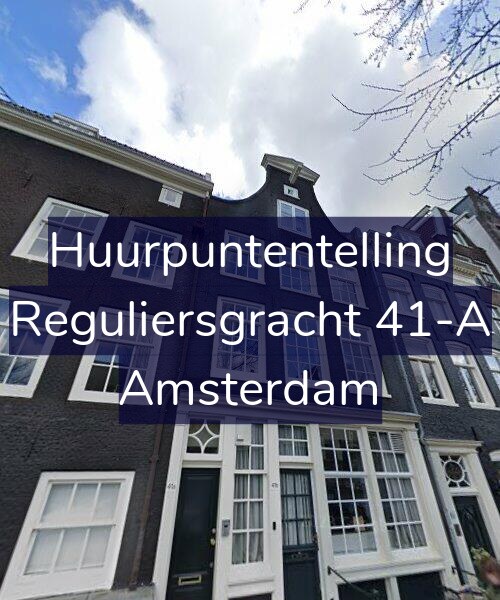 Foto gevel Huurpuntentelling voor Reguliersgracht 41-A, Amsterdam