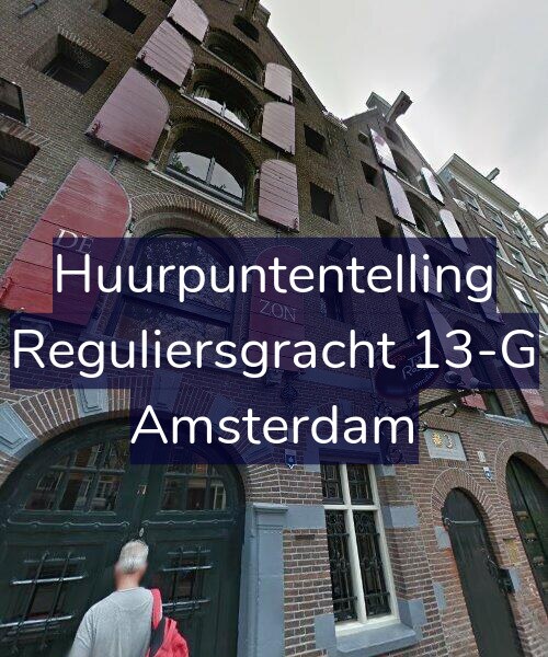 Foto gevel Huurpuntentelling voor Reguliersgracht 13-G, Amsterdam