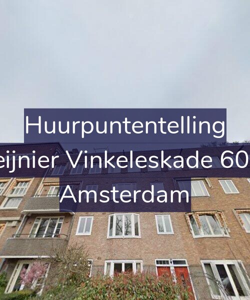 Foto gevel Huurpuntentelling voor Reijnier Vinkeleskade 60-2, Amsterdam