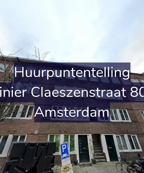 Foto gevel Huurpuntentelling voor Reinier Claeszenstraat 80-1, Amsterdam