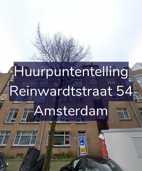 Foto gevel Huurpuntentelling voor Reinwardtstraat 54, Amsterdam