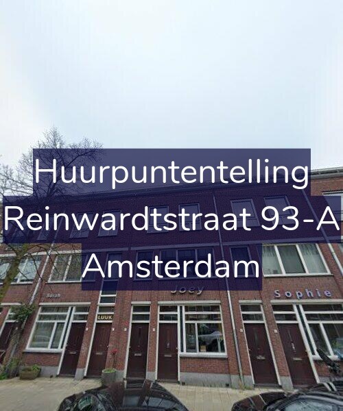 Foto gevel Huurpuntentelling voor Reinwardtstraat 93-A, Amsterdam