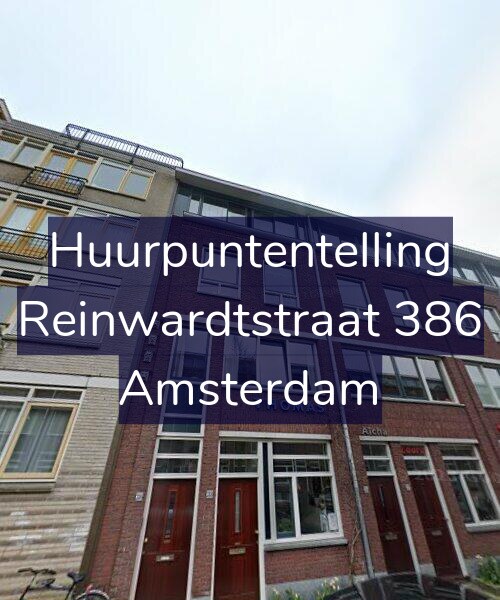 Foto gevel Huurpuntentelling voor Reinwardtstraat 386, Amsterdam